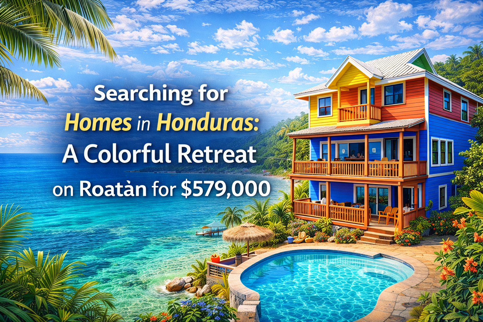 Searching for Homes in Honduras: A Colorful Retreat on Roatán for $579,000