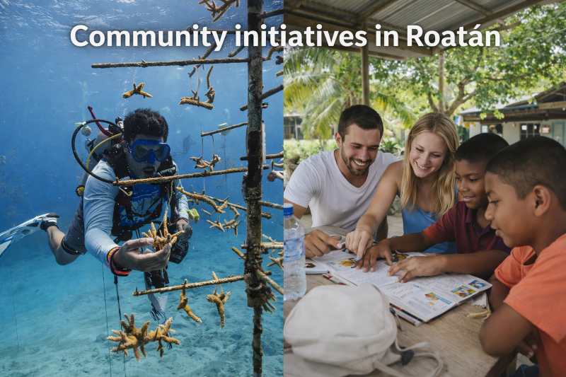 Community initiatives in Roatán