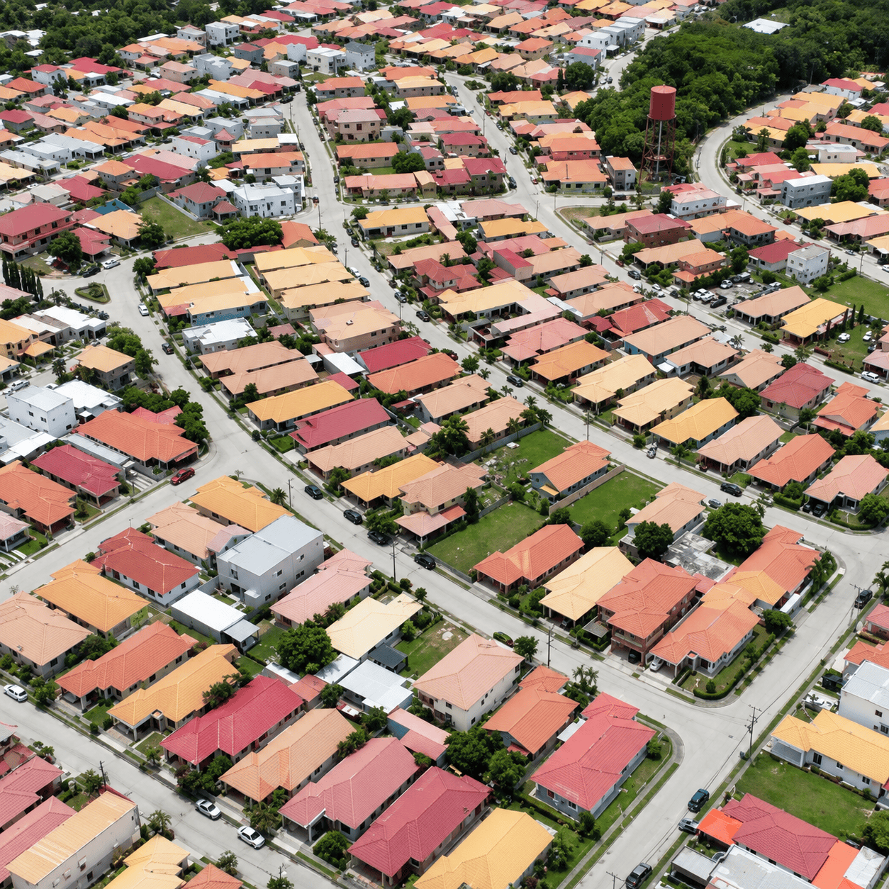 Residential streets in Santa Monica San Pedro Sula
