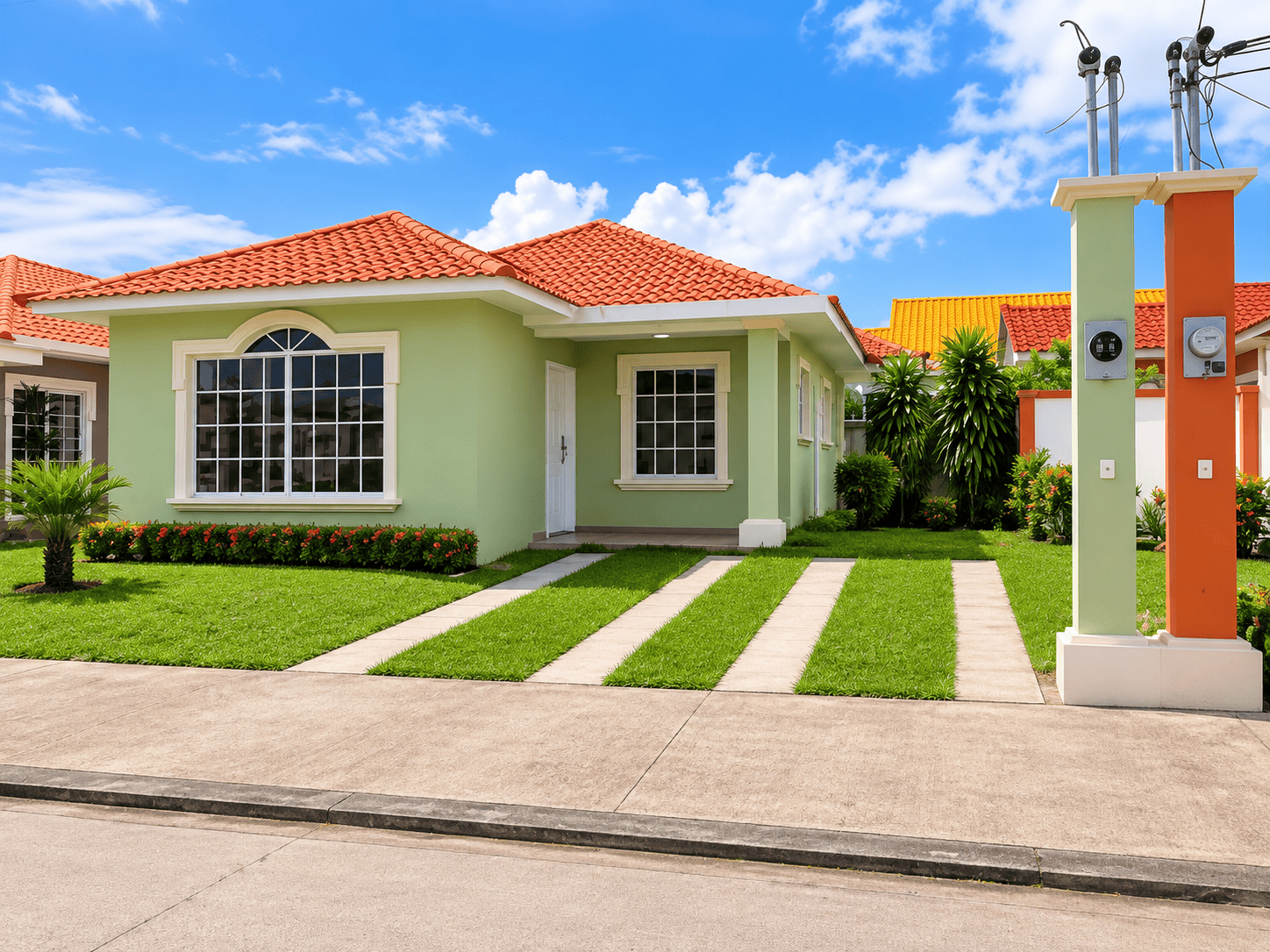 Homes and residential environment at Residencial Genova La Ceiba Honduras