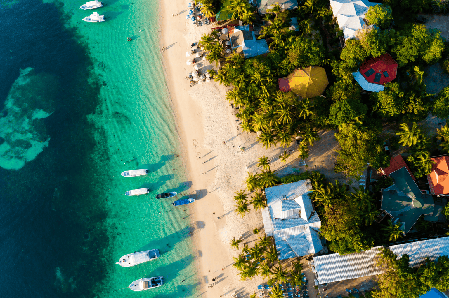Caribbean coast and real estate in West Bay Roatan