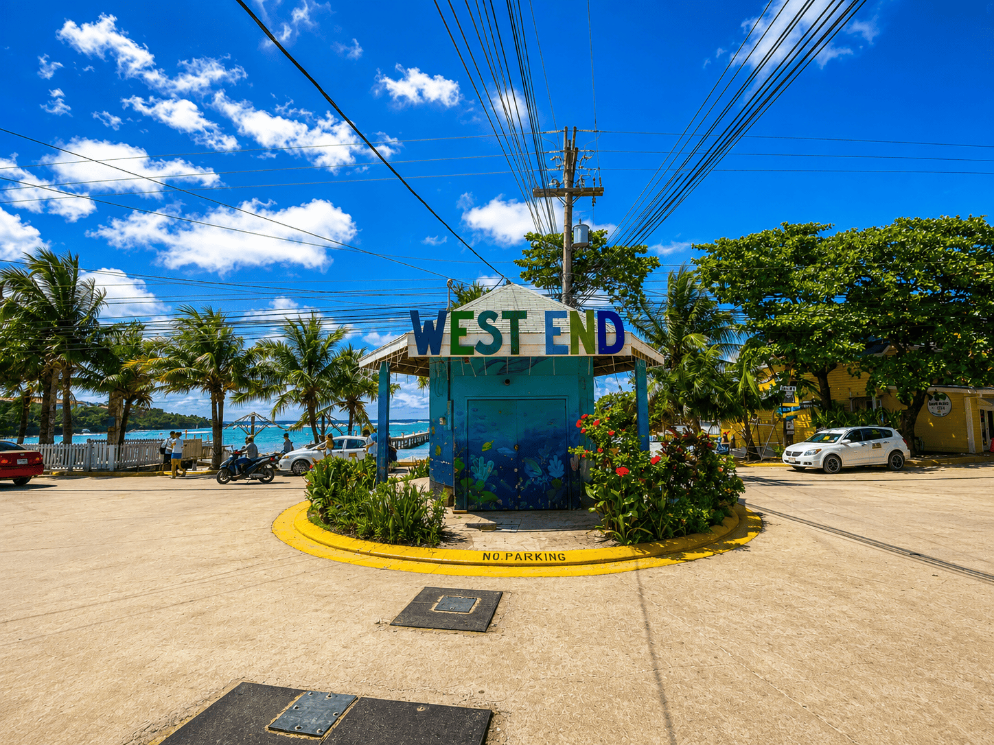 Tropical coastal lifestyle near West End Roatan