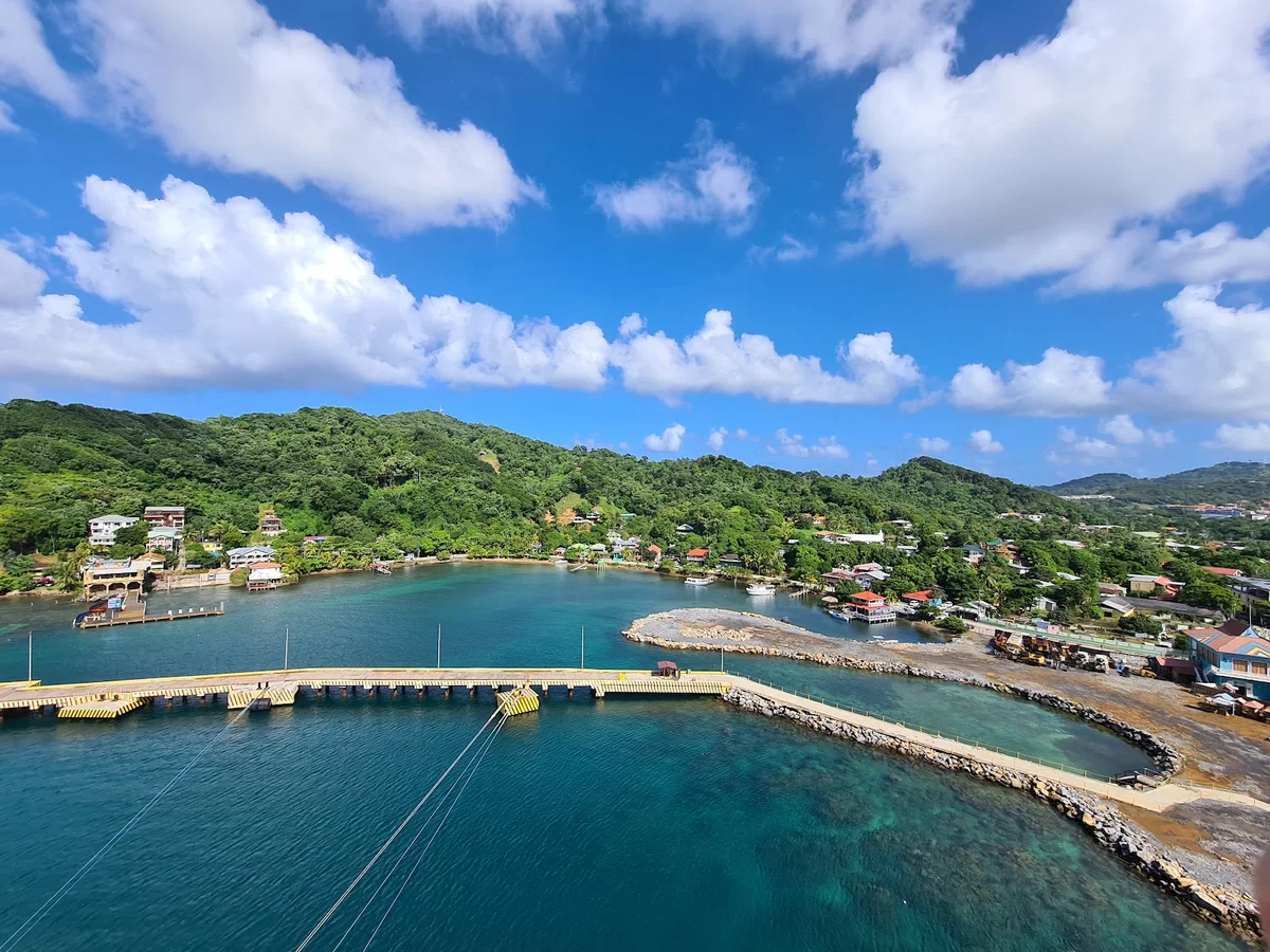 Coxen Hole Roatan Honduras town and commercial center