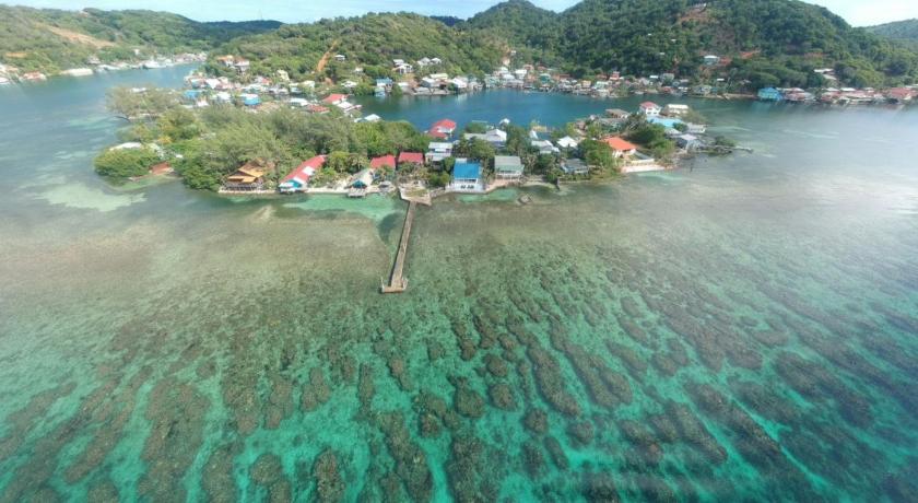 Waterfront homes and Caribbean scenery in Oak Ridge Roatan